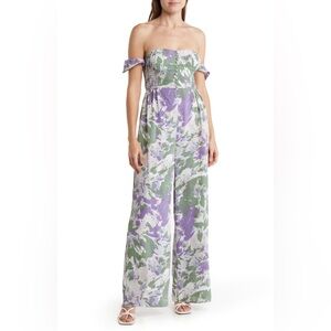 Lush Off the Shoulder Flutter Sleeve
Jumpsuit